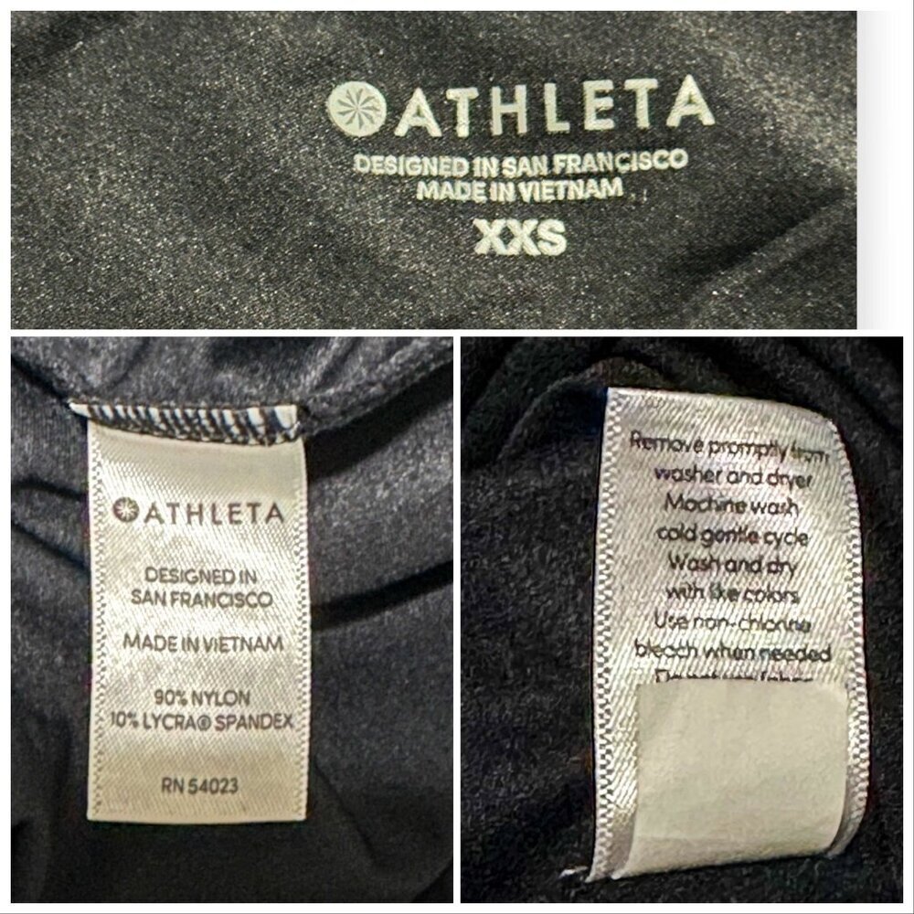 Athleta Sunlover Hilo Asymmetric Dress, Black, Size XXS - Picture 4 of 12